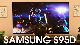 Samsung S95D QD-OLED Glare Free TV (2024) In-Depth First Look & Gaming!