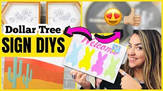 🤩GENIUS WAYS TO MAKE DOLLAR TREE SIGNS LOOK HIGH END & UNIQUE! (Dollar Tree DIYS you’ll LOVE!) 😍