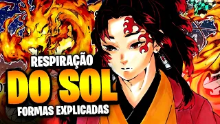 TODAS AS FORMAS DA RESPIRAÇÃO DO SOL DO YORIICHI TSUGIKUNI EM DEMON SLAYER EXPLICADAS | Ei Geek