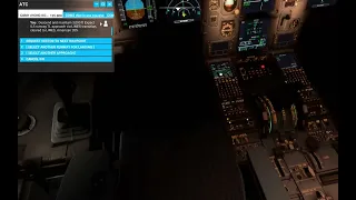 Fenix A320, manual hurricane ILS assist landing with positive touchdown