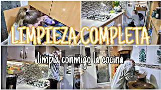 LIMPIEZA SEMANAL DE LA COCINA// LIMPIA CONMIGO//MOTIVACION PARA LIMPIAR LA CASA 🏡 RUTINA