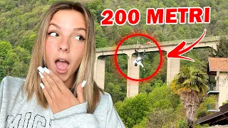 FRANCESCA BIELLA  AFFRONTA LA SUA PAURA: BUNGEE JUMPING