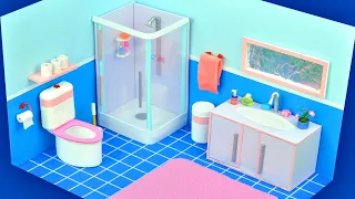 DIY Dollhouse bathroom