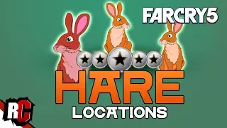 How to find HARE Locations in Far Cry 5 (Hare Hunting Challenge/ Easy Spots to find Hare/Rabbit)