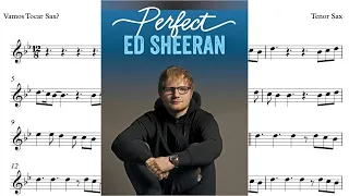 ED SHEERAN | PERFECT | partitura p/ SAX TENOR