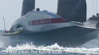 Luna Rossa New Tech, Curved Bridge, New Mast Hitting 40 Knots and Looking Good. Vittorio's Review