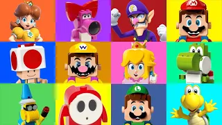 All Mario Party 9 characters Close-up LEGO vs ORIGINAL
