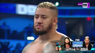 Solo Sikoa Vs AJ Styles Parte 1 - WWE SmackDown En Español latino 1/9/2023