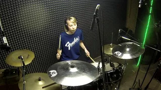 Megadeth - Addicted To Chaos (drum cover by Elena Bykova)