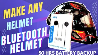 Best Bluetooth Headphone For Helmet | 50 Hrs battery backup