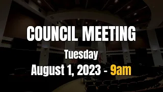 County Council Meeting - Tuesday, August 1, 2023