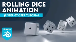 Blender Tutorial - Making Dice with Physics Using Rigid Bodies! (Beginner Tutorial)