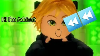 MIRACULOUS CAT NOIR TRANSFORMATION ROBLOX REVERSED