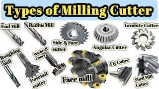 Types of Milling Cutter and Uses in Hindi | मिलिंग कटर कितने प्रकार के होते हैं