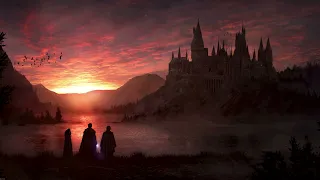 The Wizarding World of Harry Potter | Sunset At Hogwarts Ambience & Music