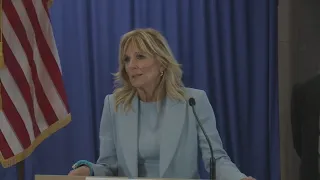 First Lady Jill Biden, Second Gentleman Doug Emhoff visit Waukesha City Hall | FOX6 News Milwaukee