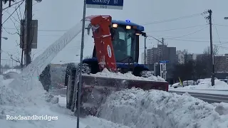 Snow Removal Operation in Toronto Canada