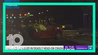 Police: 2 people dead after Ferrari loses control, crashes head-on into car