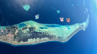My First Wingsuit Skydive Over a Maldives Island