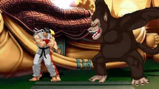 MASTER RYU & MASTER KEN vs GOHAN OOZARU - Great battle ever !