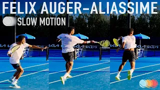 Felix Auger Aliassime Practice | Slow Motion