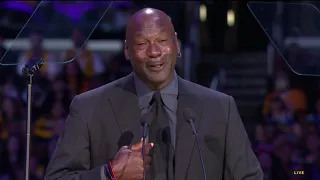 Michael Jordan Jokes About His Crying Meme During Kobe Bryant Eulogy