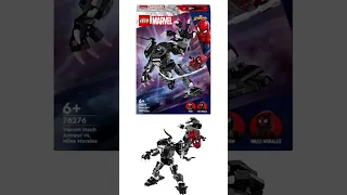 Lego marvel venom mech armour vs. miles morales speed build 76276 #short #marvel #Lego