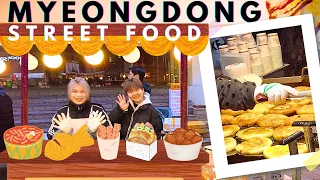 HOW MUCH is Street Food in Myeongdong Night Market? 🤔 2023 Prices of all Street Food Carts