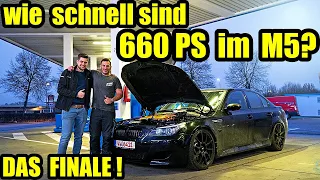 BMW M5 V10 - wir bauen auf Kompressor um #8 das Finale! wie schnell ist unser M5 Monster mit 660 PS?