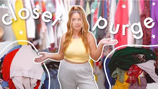 decluttering my closet for spring! *MASSIVE* CLOSET PURGE (send help)