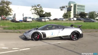 Pagani Huayra BC EPIC Revving! + flames