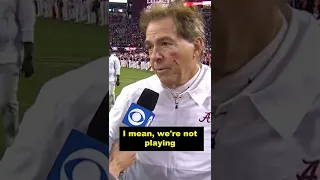 Alabama HC Nick Saban: ‘We’re getting too many STUPID penalties’ 👀 #alabama #cfb #shorts