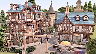 SMALL MEDIEVAL VILLAGE W/ 5 UNITS FOR RENT 🏰 The Sims 4 Speed Build | No CC