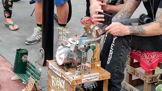 Amazing Puppet Drummer by Ricky Syers spotted in Somerville NJ