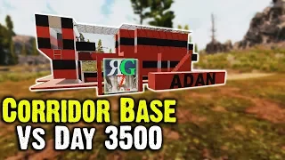 Corridor Base Vs Day 3500 Horde Night - Subscriber built Base - 7 Days To Die Alpha 18