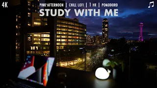 STUDY WITH ME  (Estudia Conmigo)  Chill Lofi / 1 hour Pomodoro / 4K