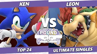 Pound 2022 Top 24 - KEN (Sonic) Vs. LeoN (Bowser) SSBU Smash Ultimate Tournament