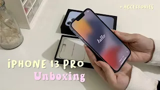 iPhone 13 Pro Sierra Blue Unboxing & Accessories 💗