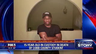 15 year old in custody in death of Cobb County student
