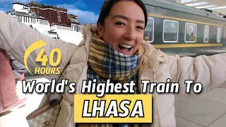 Taking Worlds Highest 40 Hours Train to Lhasa, Tibet