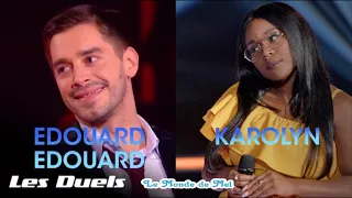 The Voice France : Karolyn Vs Edouard Edouard~ Jt'emmène Au Vent [Audio] ♫ 💜