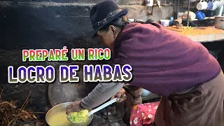 RICO LOCRO DE HABAS CON POLLITO | Doña Empera