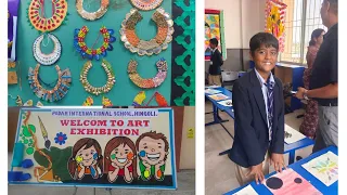 Art exhibition in Podar international school / art exhibition / art in focus in PIS / Purva'art