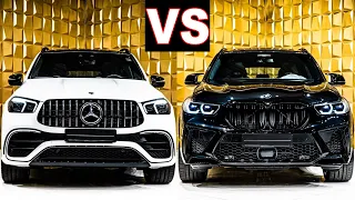 BMW X5 M Competition vs Mercedes AMG GLE 63 S (2021) Super Luxury SUVs! gle 63 vs x5m. (review)