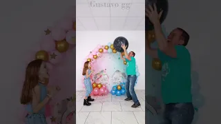 balloon decoration ideas 🤩 birthday decoration ideas at home 👶 gender reveal #gustavogg #shorts