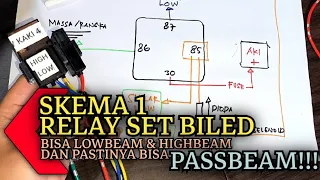 ( SKEMA RANGKAIAN ) SKEMA 1 RELAY SET BILED CONTROL POSITIF