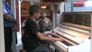 13 year old Ben plays Maple Leaf Rag @ Disneyland