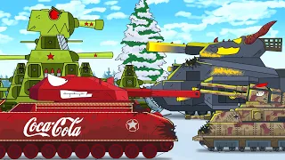 The battle for the Christmas tree - Cartoons about tanks