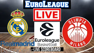 Live: Olimpia Milano Vs Real Madrid Baloncesto | EuroLeague | Live Scoreboard | Play By Play