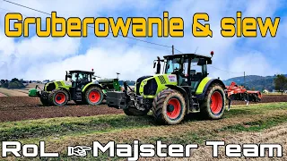 ✰Gruberowanie i siew pszenicy 2023 ❗ 2x Claas ✔ Go Pro Hero✯ MAŁOPOLSKA [OPIS]